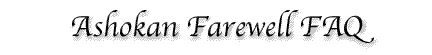 Ashokan Farewell FAQ